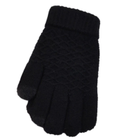 Зимові рукавички для сенсорних екранів унісекс Swokii Black