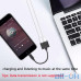 Charging&Audio Adapter 2 in 1 для iPhone black — інтернет магазин All-Ok. фото 1