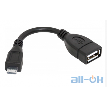 Переходник Defender USB OTG microUSB (M) - USB (F) 8 sm Black