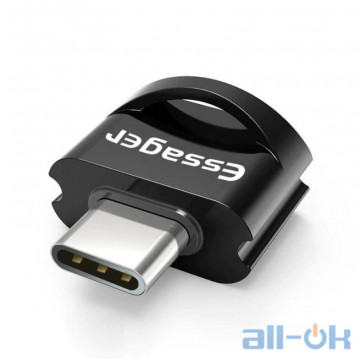 Перехідник Essager Type C OTG Adapter USB 3.0 Converter Black 