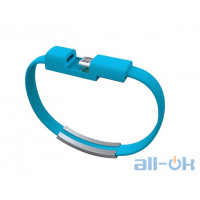 USB- microUSB браслет Blue