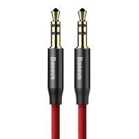 Baseus Jack 3.5 Audio Cable Male to Male Stereo Aux 0.5m red