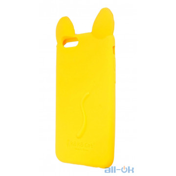 Силіконовий чохол Coco Cat для Apple iPhone 7 Yellow