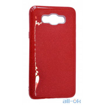 Чохол Remax Glitter Silicon Case Samsung J710 (J7-2016) Red
