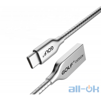 Металевий кабель Golf USB to Type C Silver
