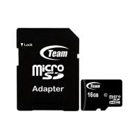 Карта пам'яті Team MicroSDHC 16GB Class 10 + SD Adapter 