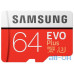 Карта пам'яті Samsung 64 GB microSDXC Class 10 UHS-I U3 EVO Plus  — інтернет магазин All-Ok. фото 1