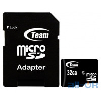 Карта пам'яті TEAM 32 GB microSDHC UHS-I + SD Adapter TUSDH32GCL10U03
