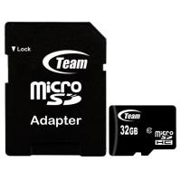 Карта пам'яті TEAM 32 GB microSDHC UHS-I + SD Adapter TUSDH32GCL10U03