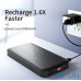 HOCO 10000 mAh Power Bank Ultra-thin Polymer Dual USB black — інтернет магазин All-Ok. фото 2