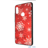 Чохол Silicon Christmas Case для Xiaomi Redmi Note 6 Pro Snowflake