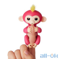 Интерактивная игрушка WowWee Fingerlings Обезьянка Саммер розово-оранжевая (W37204/3725)