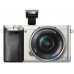 Бездзеркальний фотоаппарат Sony Alpha A6000 kit (16-50mm) Silver — інтернет магазин All-Ok. фото 2