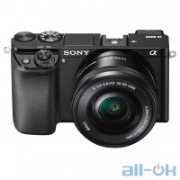Бездзеркальний фотоапарат Sony Alpha A6000 kit (16-50mm) Black