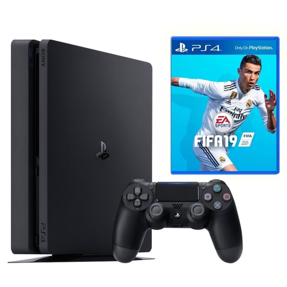 Игровая приставка sony playstation. Sony PLAYSTATION 4 Slim 1tb. Игровая приставка Sony PLAYSTATION 4 Slim 500gb. Sony PLAYSTATION 4 Slim 1tb Black. Sony PS 4 Slim FIFA 19.